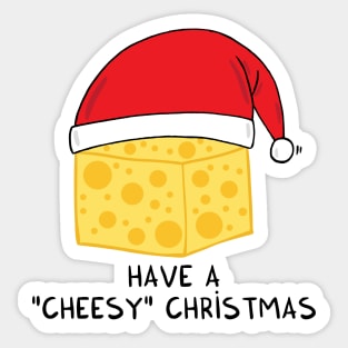 Have a cheesy Christmas Sticker